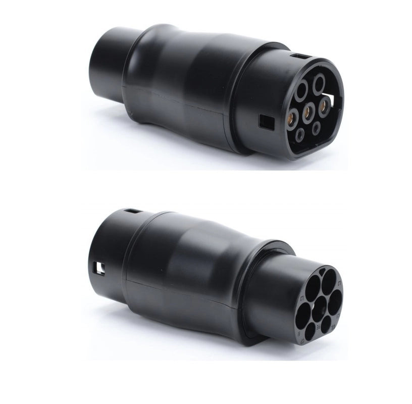 32A Three Phase Type 2 To Type 2 EV Adapter Connector EV Charger For Type 2 EV Cable Adapter Electric Vehicles