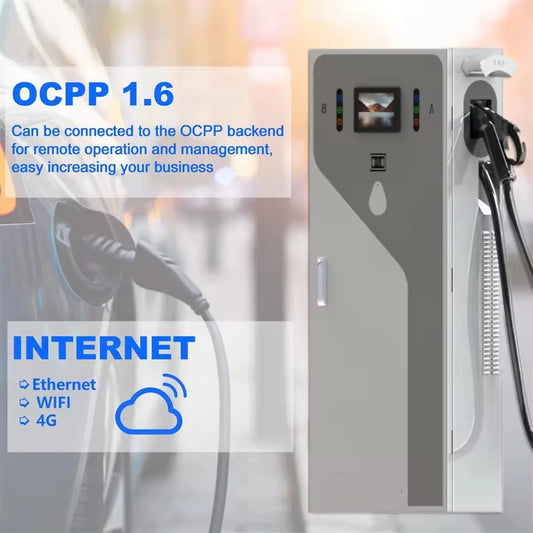 20kw 30kw 40kw 60kw 380V OCPP1.6J Station DC tez elektr avtomobil zaryadlovchi GBT CCS1 CHAdeMO CCS2 Ev zaryadlash stansiyasi