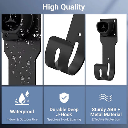 Организатор зарядного кабеля Tesla, держатель зарядного устройства Tesla с гнездом для зарядного устройства для двигателей Tesla, настенный разъем