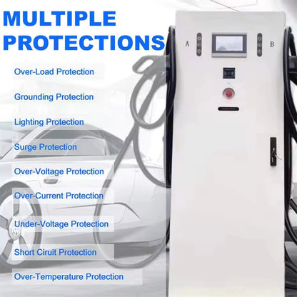 60 кВт до 160 кВт GBT CCS1 CHAdeMO CCS2 Разъем Двойной Пистолет Напольные EV DC Зарядные Станции