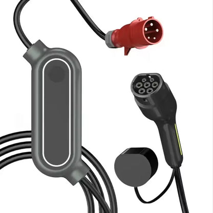 22kw 32A 3 fazali portativ EV zaryadlovchi 2-toifa 380V elektr avtomobil zaryadlash stansiyasi