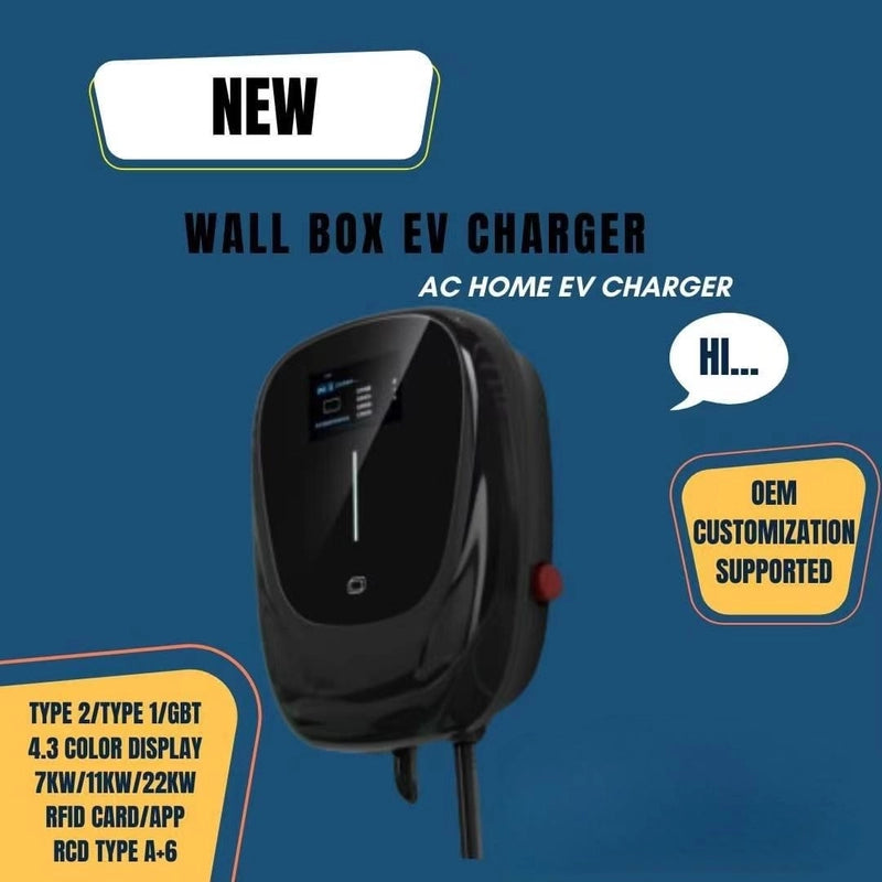 7 кВт Home Ues Electric Vehicle Point AC EV Wall Box со станцией, установленной дома