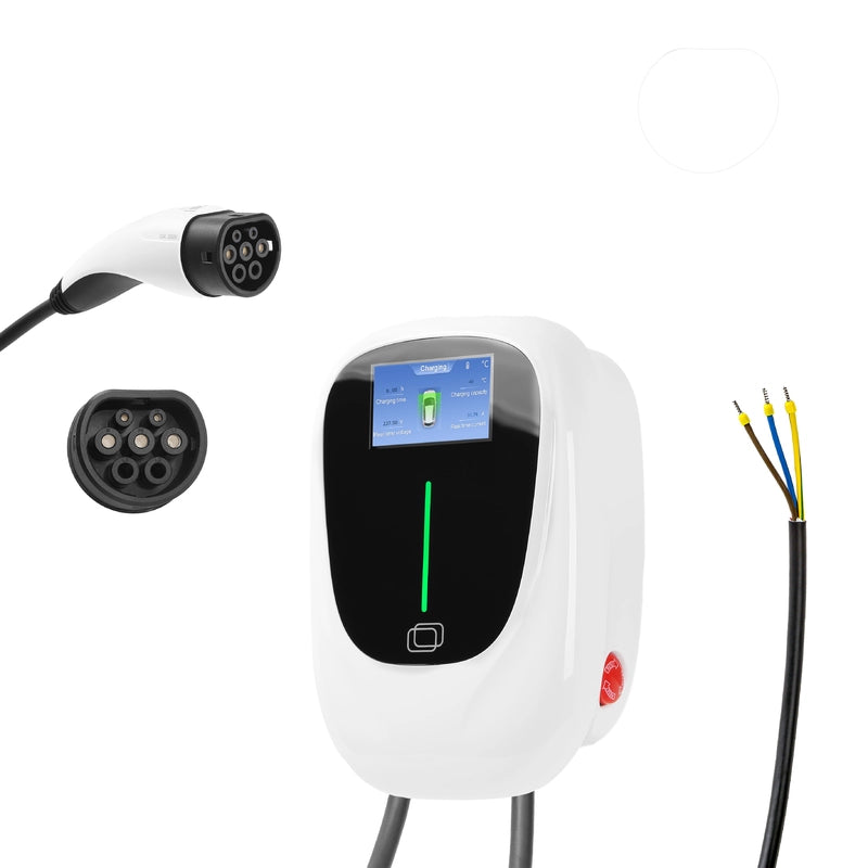 Умная домашняя зарядная станция для электромобилей с приложением/DLB/RFID/WIFI/Bluetooth 7 кВт 11 кВт 22 кВт настенное зарядное устройство для электромобилей