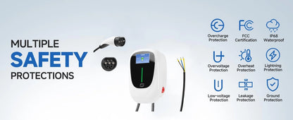 Умная домашняя зарядная станция для электромобилей с приложением/DLB/RFID/WIFI/Bluetooth 7 кВт 11 кВт 22 кВт настенное зарядное устройство для электромобилей