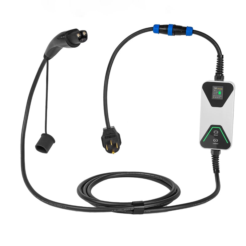 Tesla 16A 32A EV портативное зарядное устройство Bluetooth Максимальная безопасность с несколькими уровнями защиты