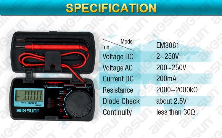 Цифровой мультиметр Модель: EM3081