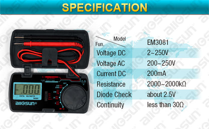 Цифровой мультиметр Модель: EM3081
